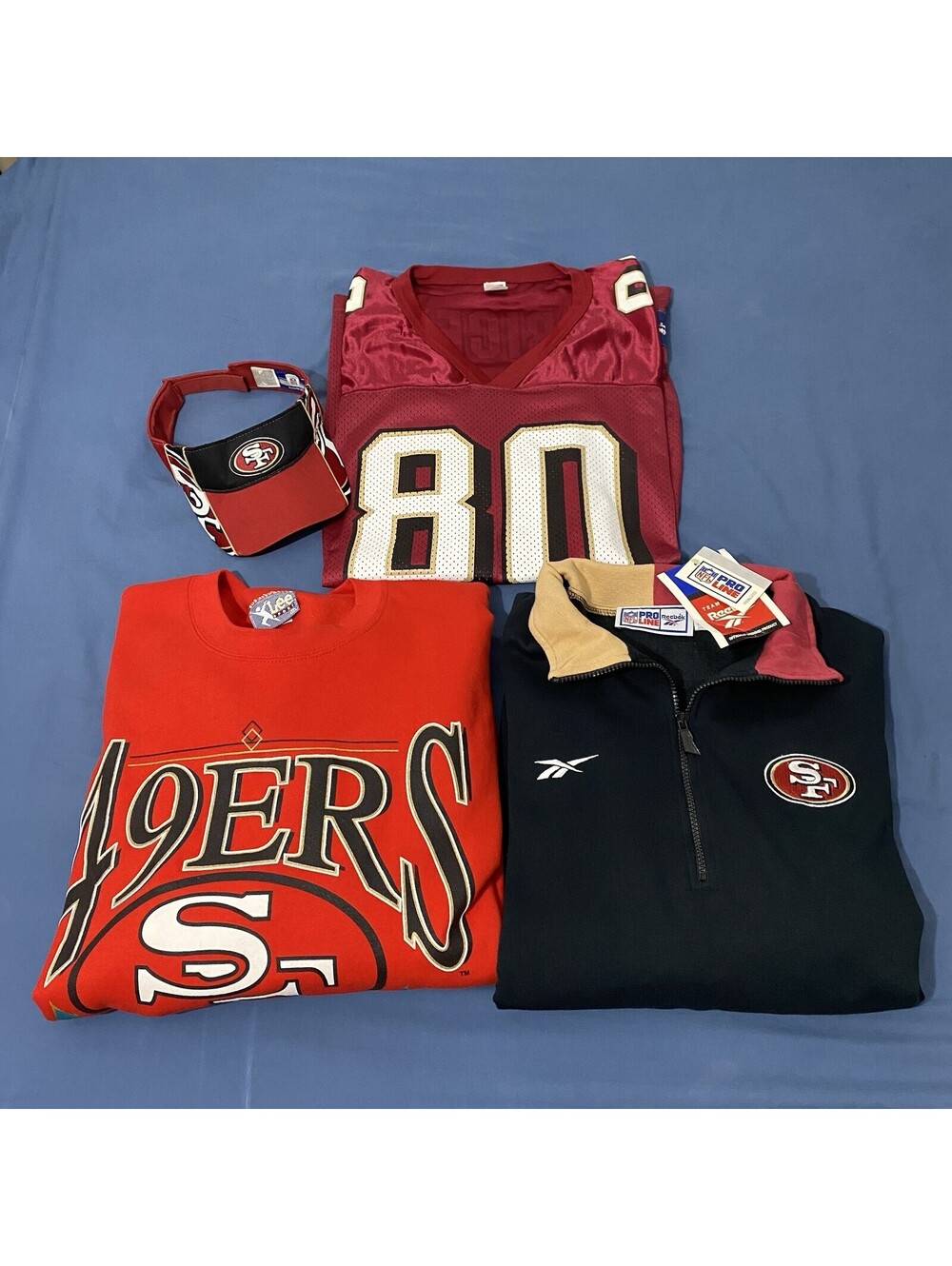 Vintage San Francisco 49ers Apparel Lot of 4 Items Men 2XL USA Made NFL Football